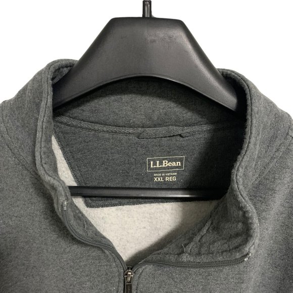 COPY - LL Bean 1/4 Zip Sweater Men’s Size 2XL Reg Grey Heavy Knit Pullover 100%… - Picture 5 of 6